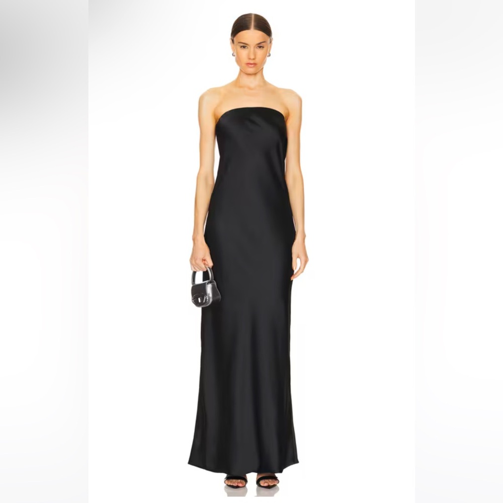 Norma Kamali Strapless Bias Gown